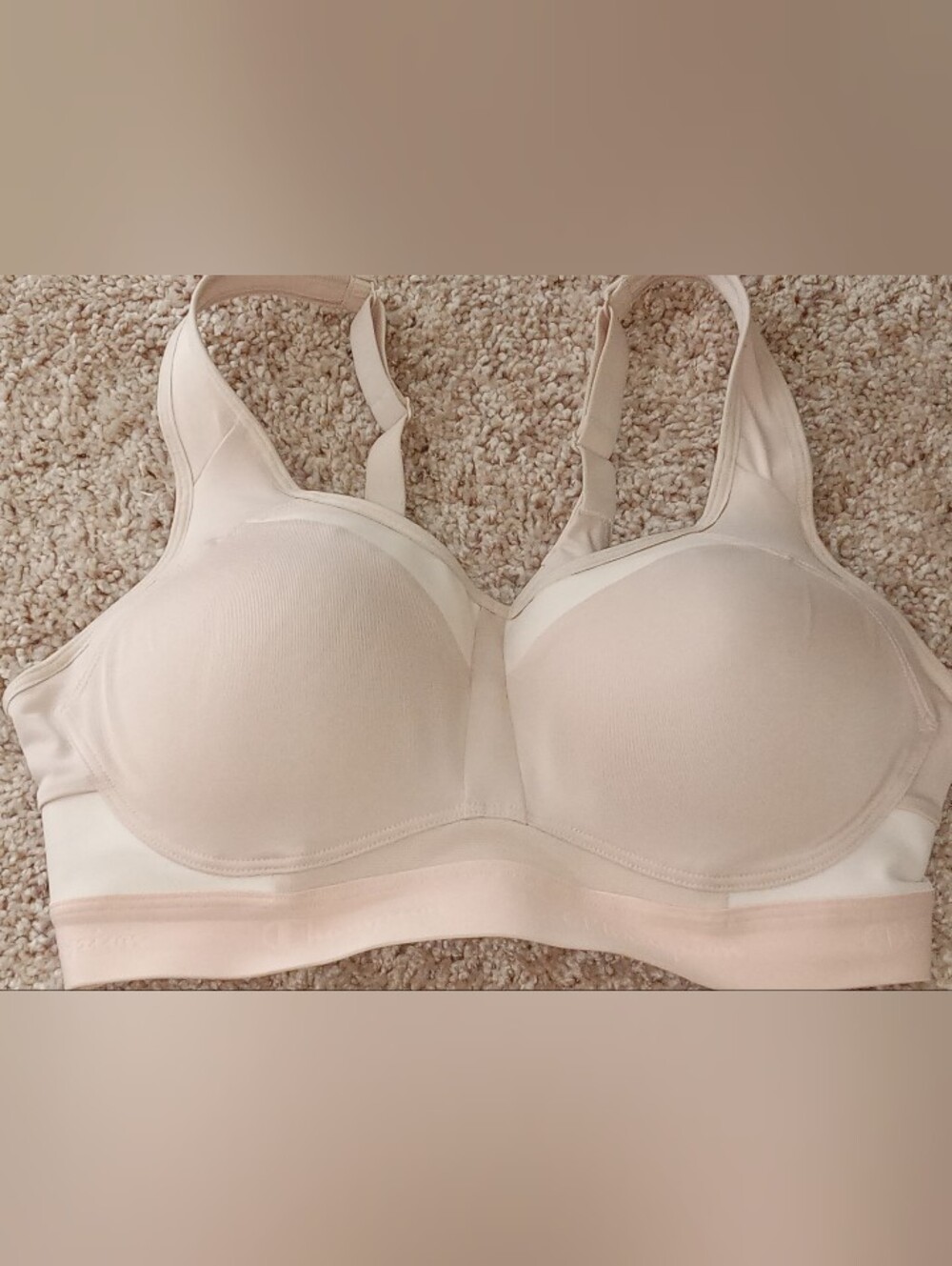 Champion 36D Everyday Seamless Light Nude Full-Coverage Bra Compression